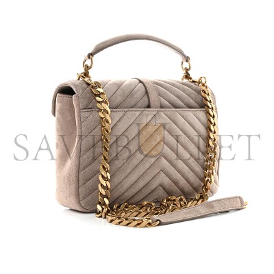 YSL COLLEGE MEDIUM IN QUILTED SUEDE 6002791U8072346 (24*17*6.5cm)