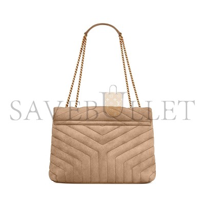YSL LOULOU MEDIUM IN QUILTED SUEDE 5749461U8612346 (32*22*12cm)