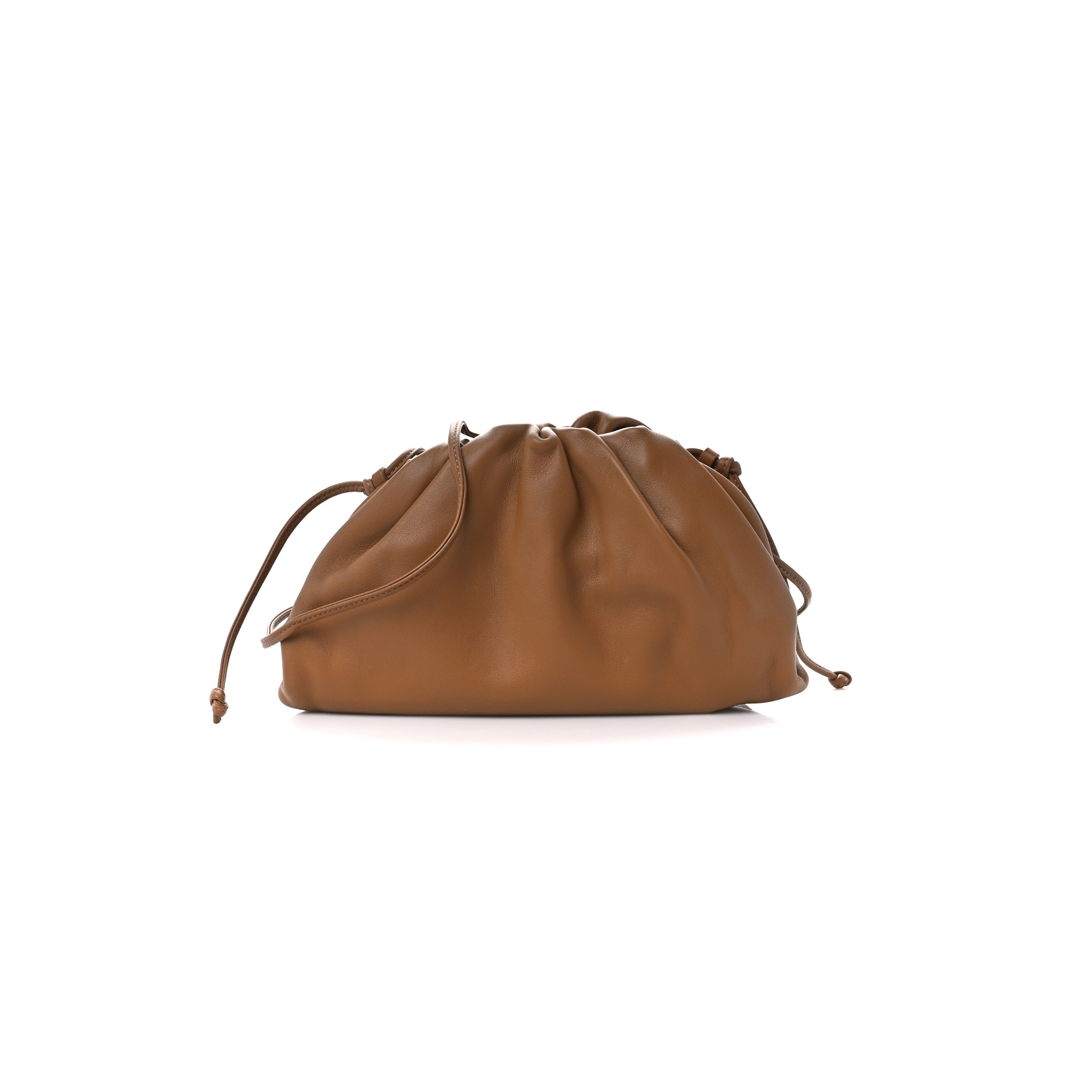 BOTTEGA VENETA BUTTER CALFSKIN THE MINI POUCH CAMEL (20*13*6cm) BOTTEGA VENETA BUTTER CALFSKIN THE MINI POUCH CAMEL (20*13*6cm)