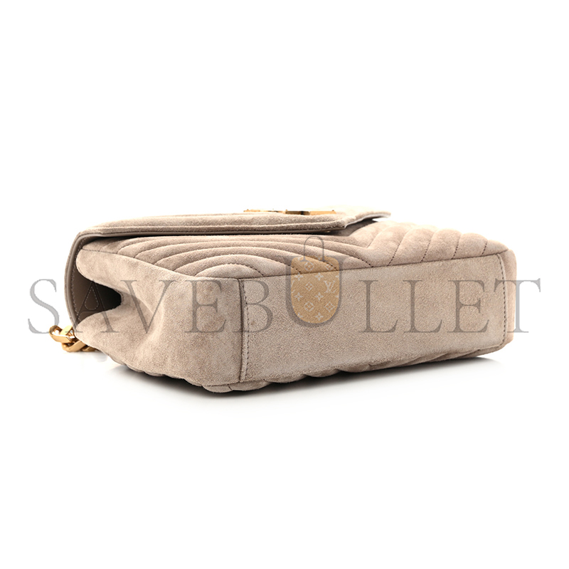 YSL COLLEGE MEDIUM IN QUILTED SUEDE 6002791U8072346 (24*17*6.5cm)